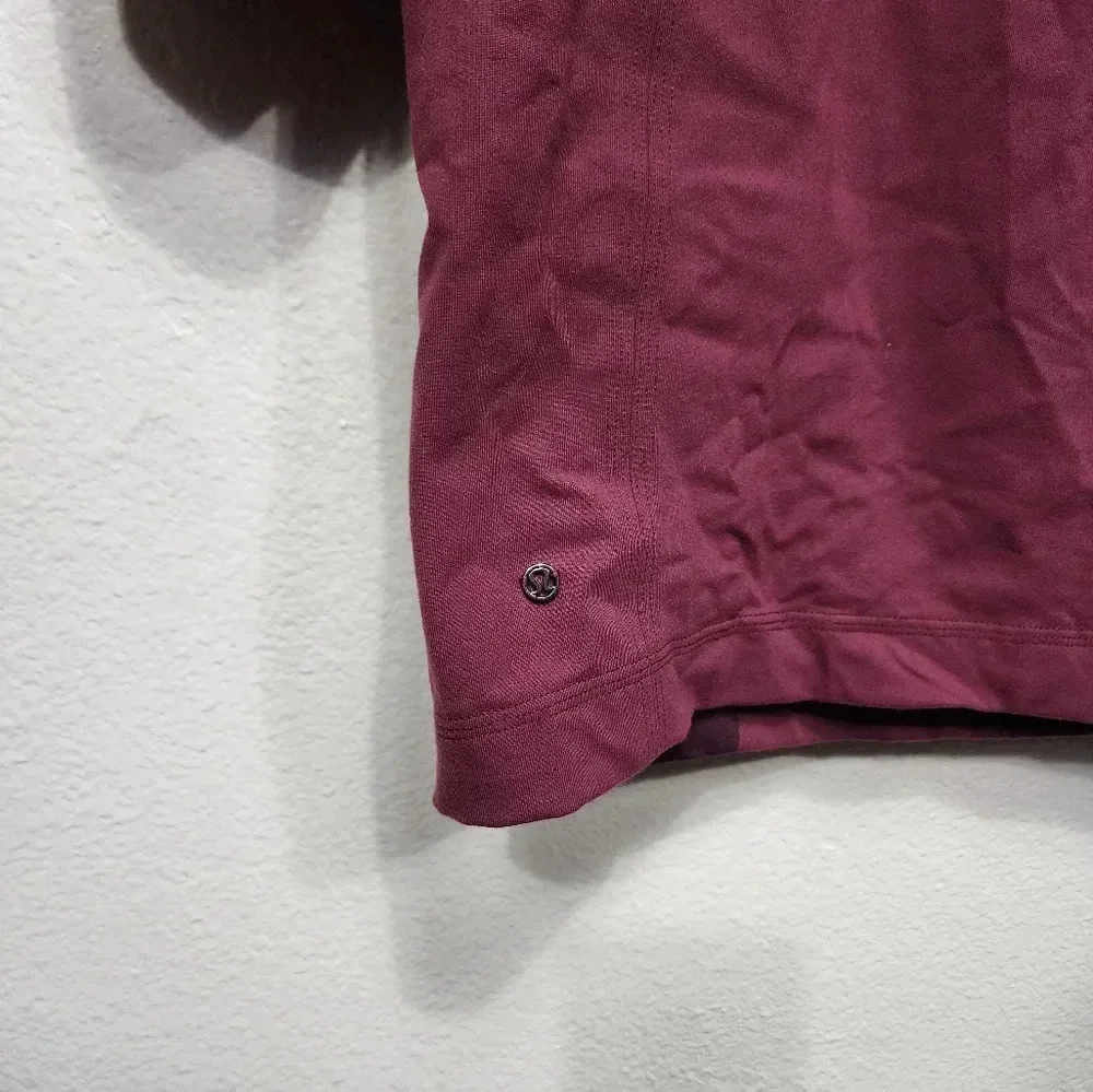 Lululemon Cocoon Car Coat Berry Rust Maroon M Jacket Outdoors Athletic Fall